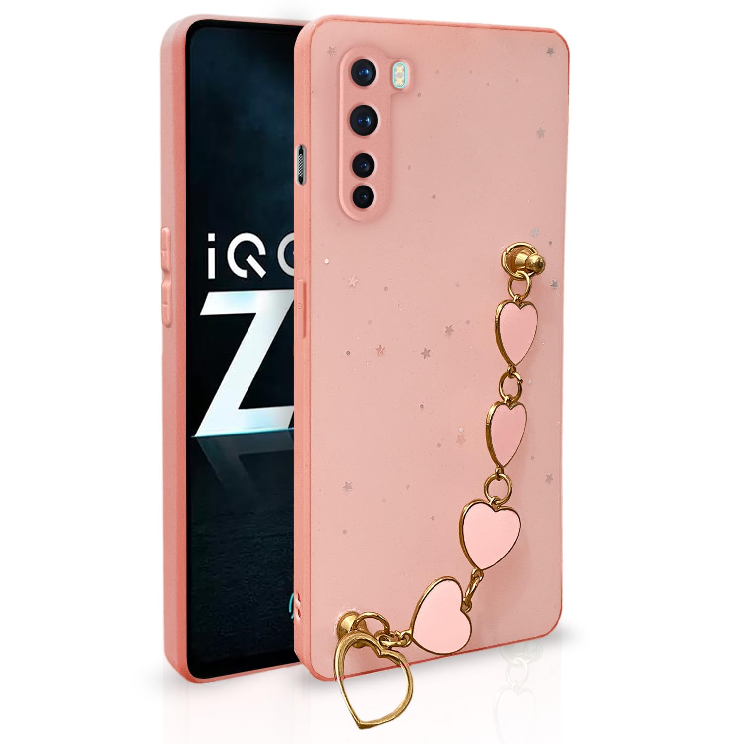 Pikkme pink Chain mobile cover for OnePlus Nord
