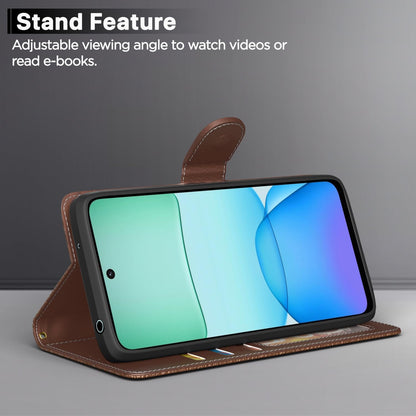 Redmi 13/Poco M6 Plus 5G flip case in tan by Pikkme – photo 3