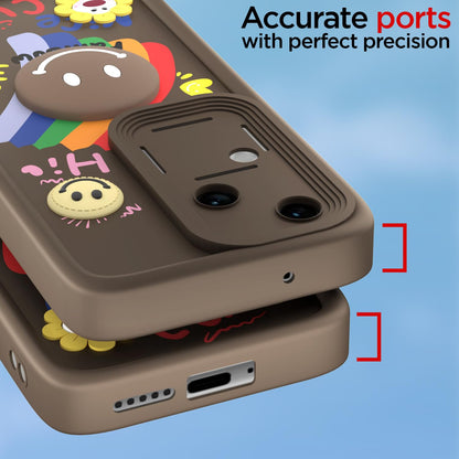 Vivo V30/V30 Pro 5G Soft Silicone mobile back cover in brown by Pikkme – photo 4