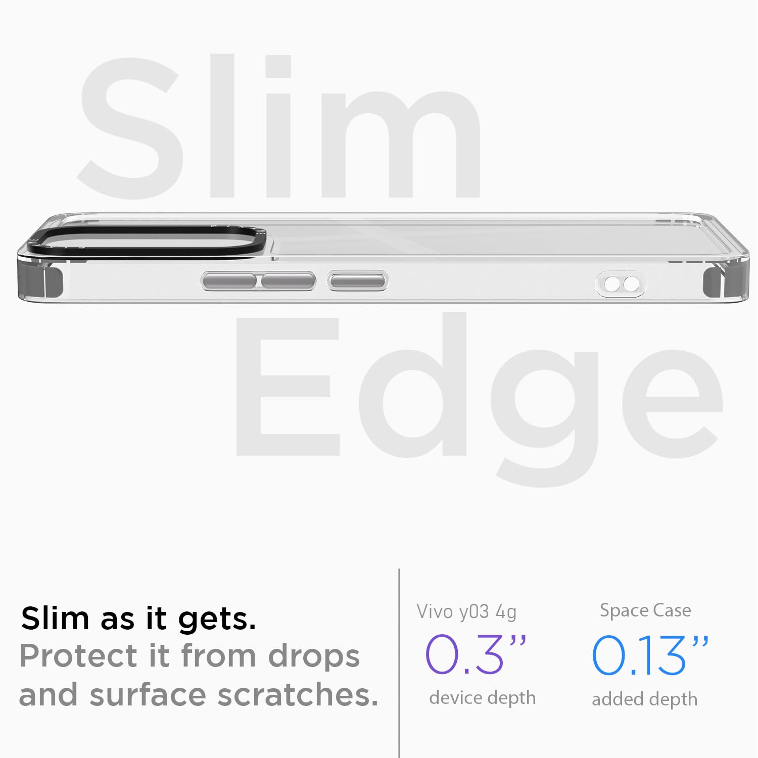 Vivo Y03 4G mobile cover in transparent by Pikkme – photo 3