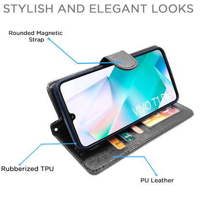 Black flip case for Vivo T1 Pro/iQOO Z6 Pro 5G – Pikkme – photo 3