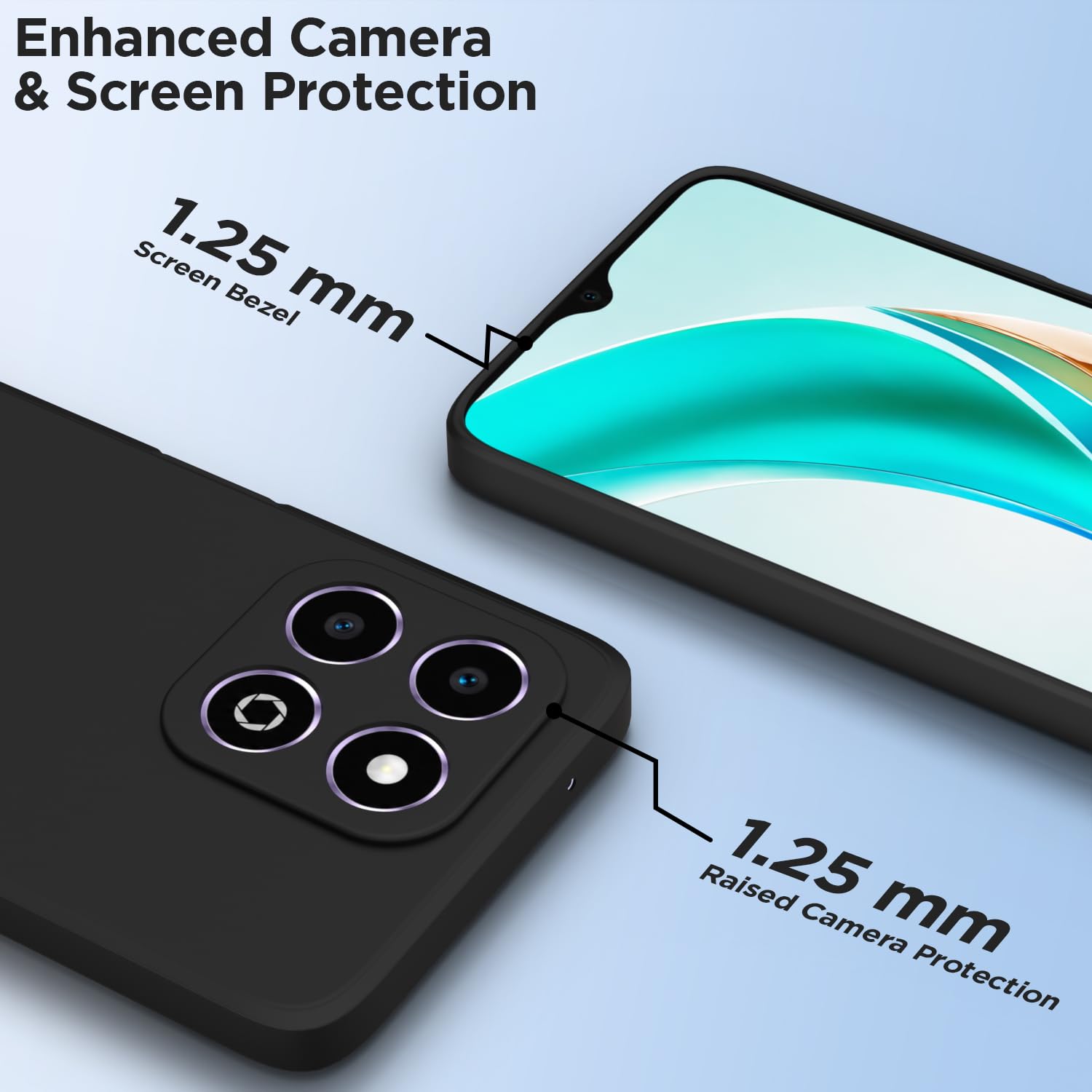 Black phone cover for Honor X6b – Pikkme – photo 2