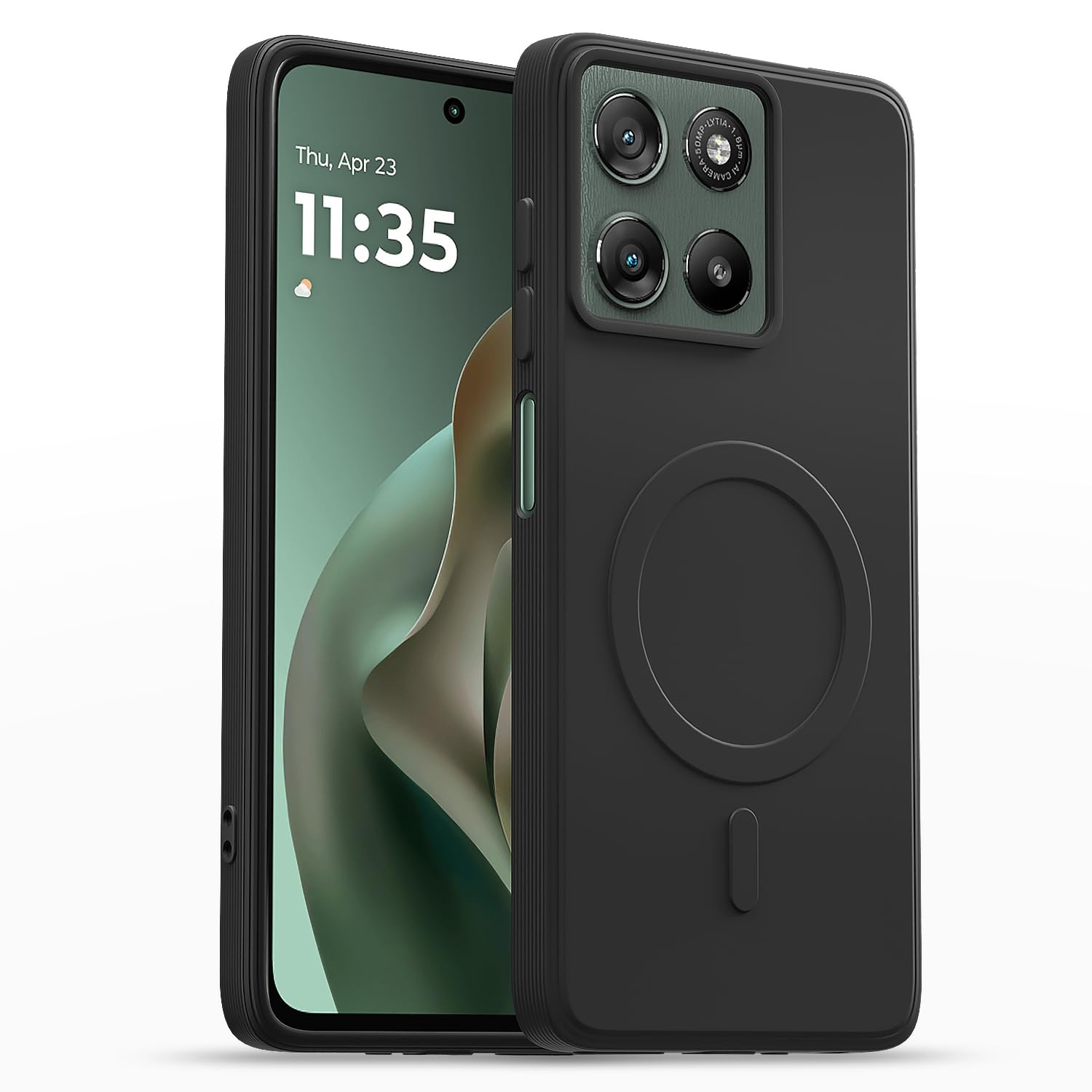 Pikkme Moto G67 Power/G57 Power 5G MagSafe black mobile cover
