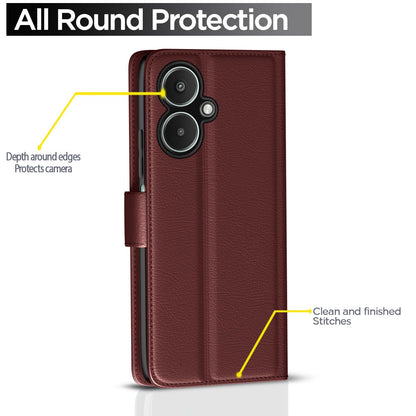 Pikkme Redmi 13C 5G Wallet brown wallet flip cover – photo 4
