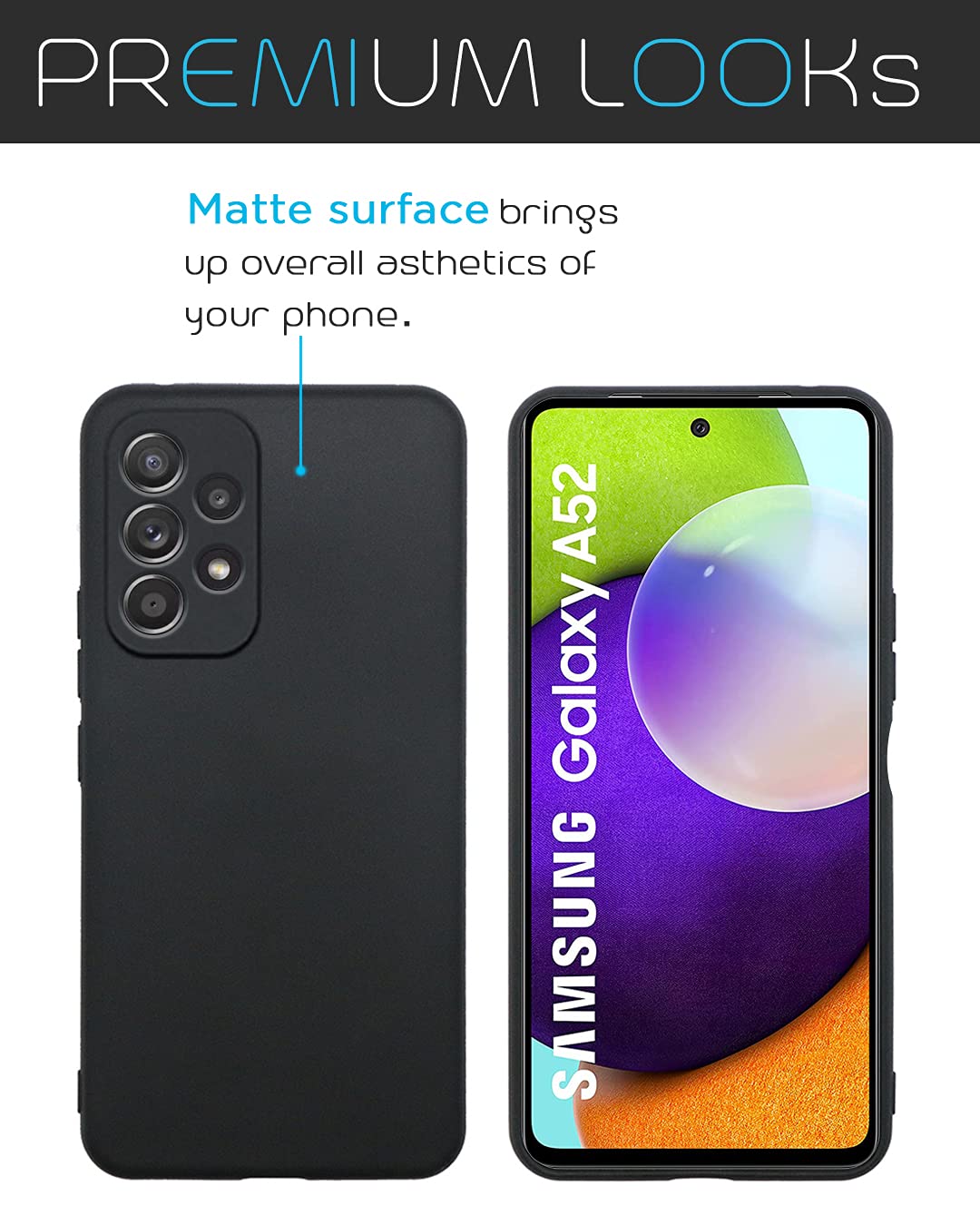 Black mobile cover for Samsung A52/A52s 5G – Pikkme – photo 3