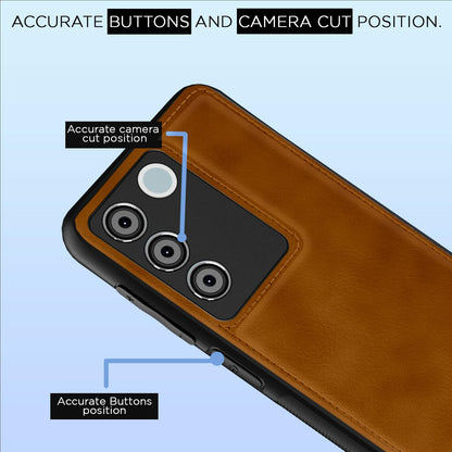 Pikkme Vivo V27/V27 Pro 5G Leather brown mobile cover – photo 6