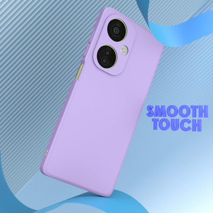 Pikkme OnePlus Nord Ce 3 Lite 5G Liquid Silicone Back Cover (Purple)