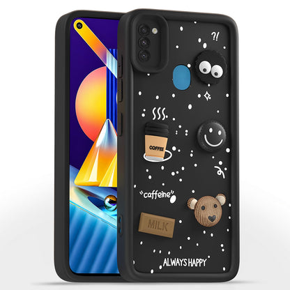 Pikkme Samsung M11/3D Silicone black mobile cover