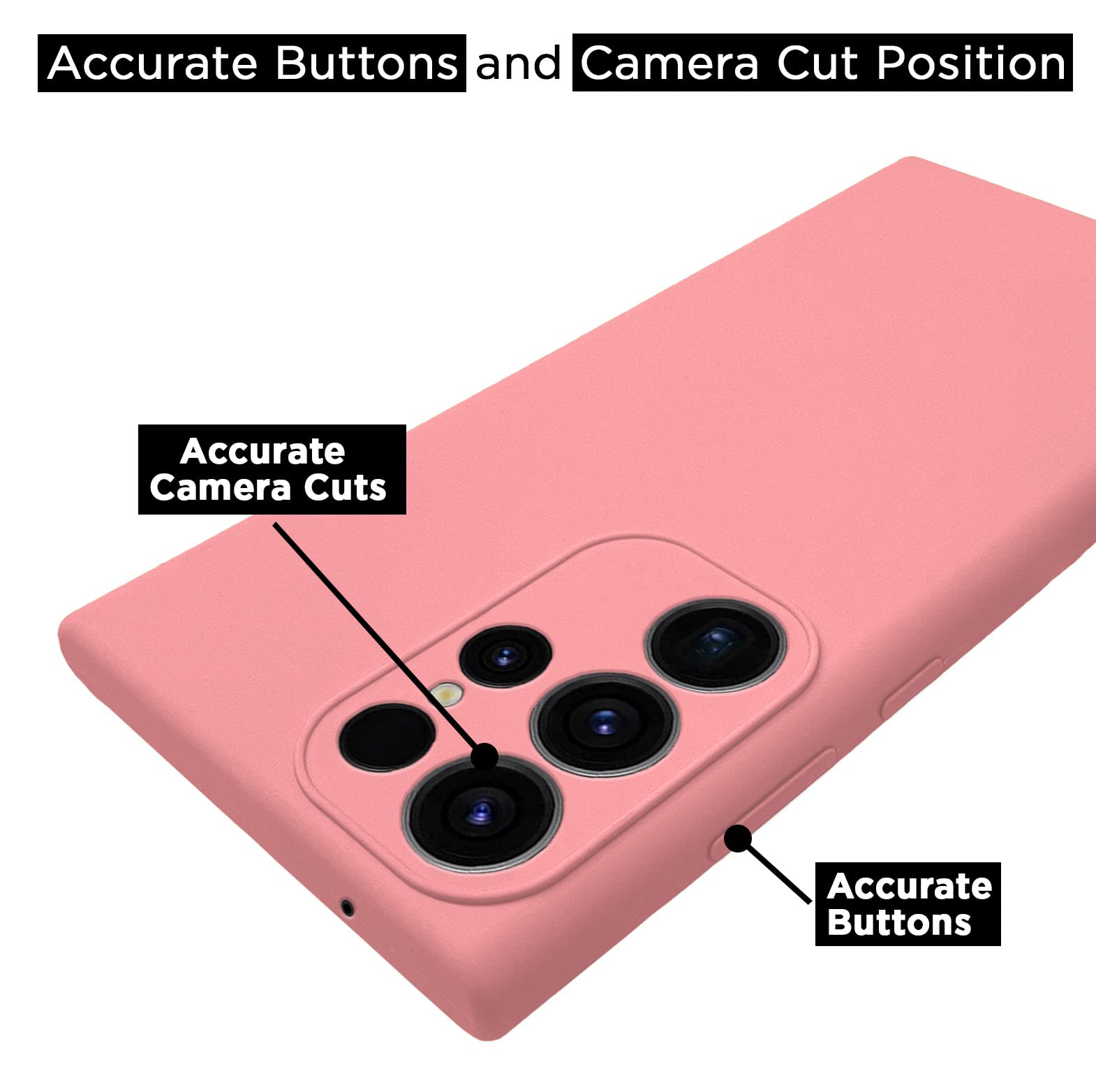 Pikkme Samsung S23 Ultra 5G Soft Silicone pink back cover – photo 3