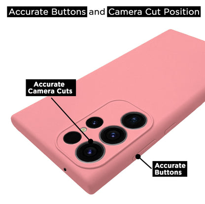 Pikkme Samsung S23 Ultra 5G Soft Silicone pink back cover – photo 3