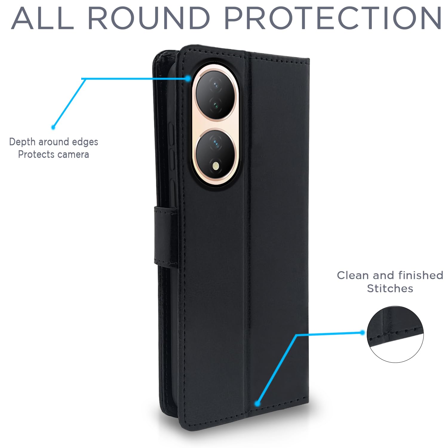 Pikkme black flip case for Vivo Y100 5G – photo 4