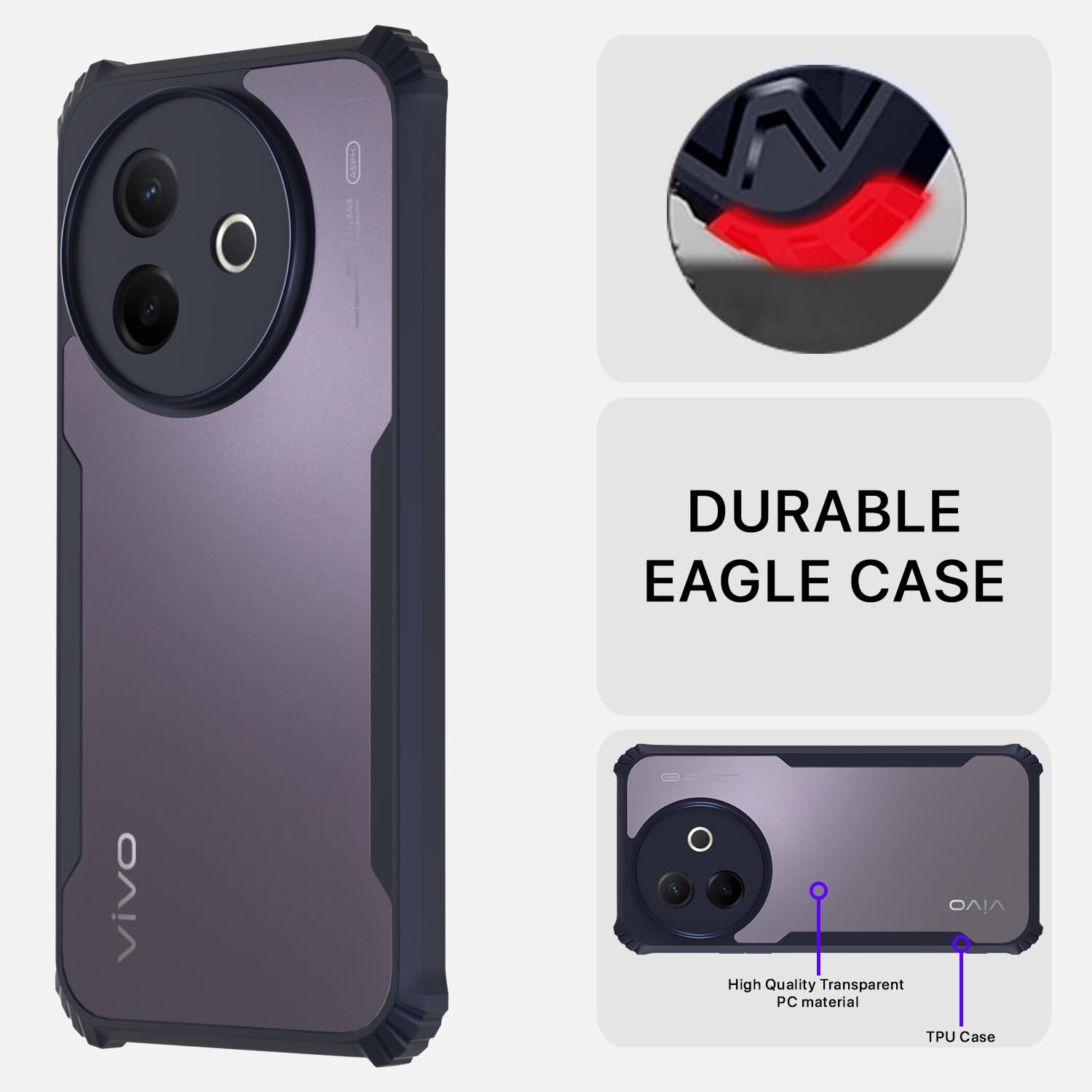 Pikkme blue mobile back cover for Vivo Y39 5G Ultra – photo 5