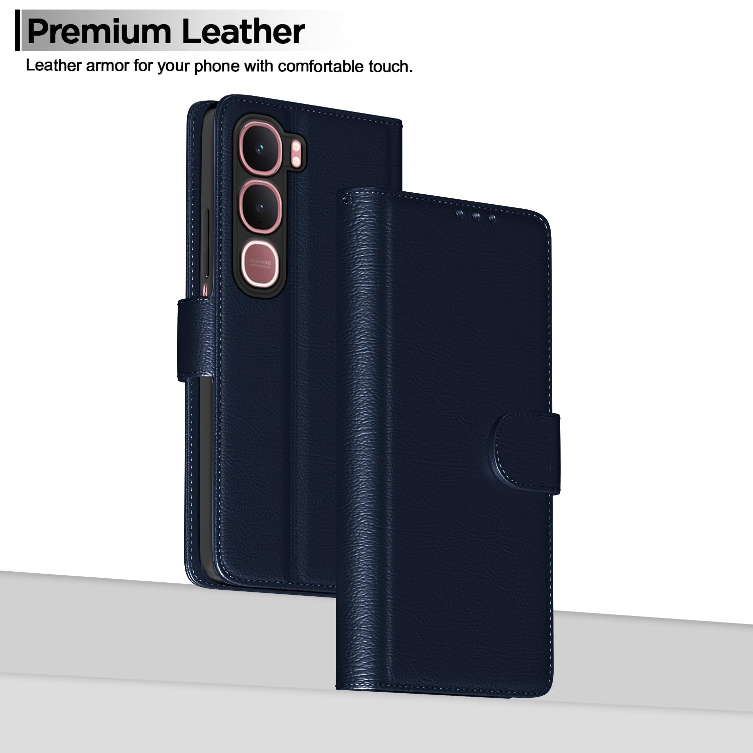 Pikkme blue Wallet flip cover for Vivo Y31 5G – photo 2
