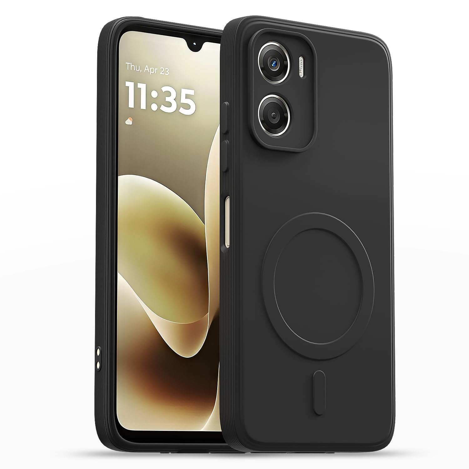 Pikkme black back cover for Moto G06 Power