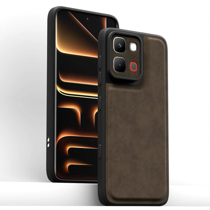 Pikkme Infinix Note Edge 5G Leather coffee back cover – photo 2