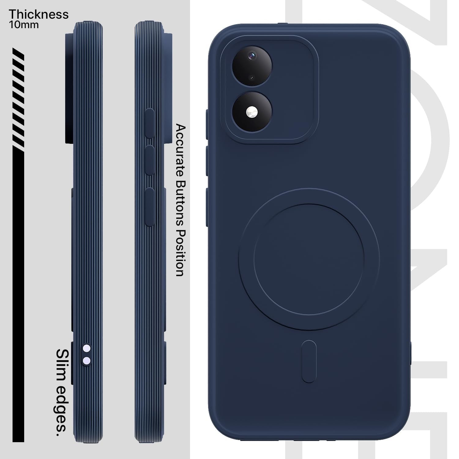 Pikkme blue back cover for Redmi Note 17 5G – photo 3
