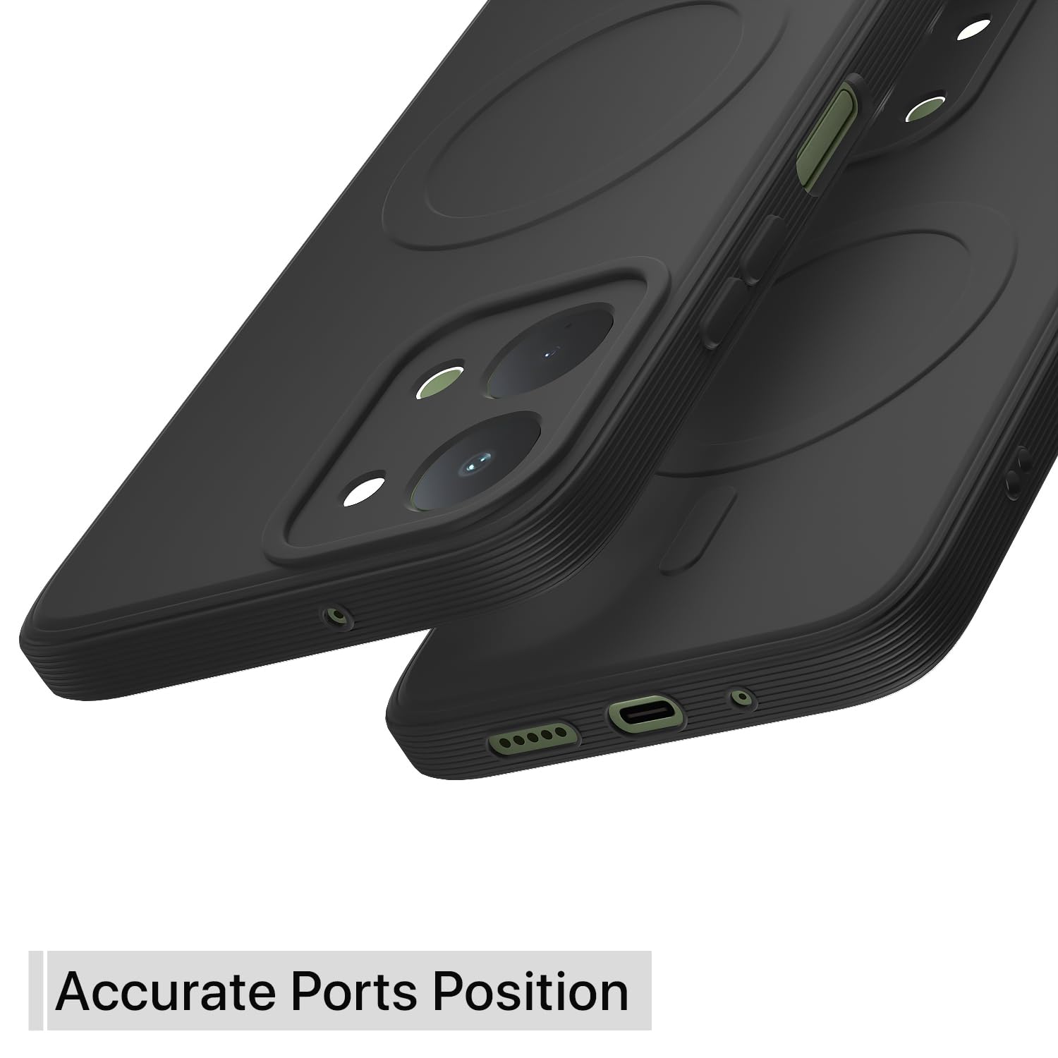 Pikkme Vivo T5x/Y51 Pro/iQOO Z11x 5G black mobile cover – photo 4