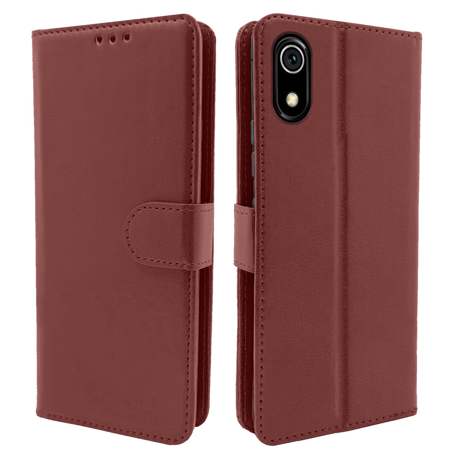 Redmi 7A Brown Vintage Flip Cover