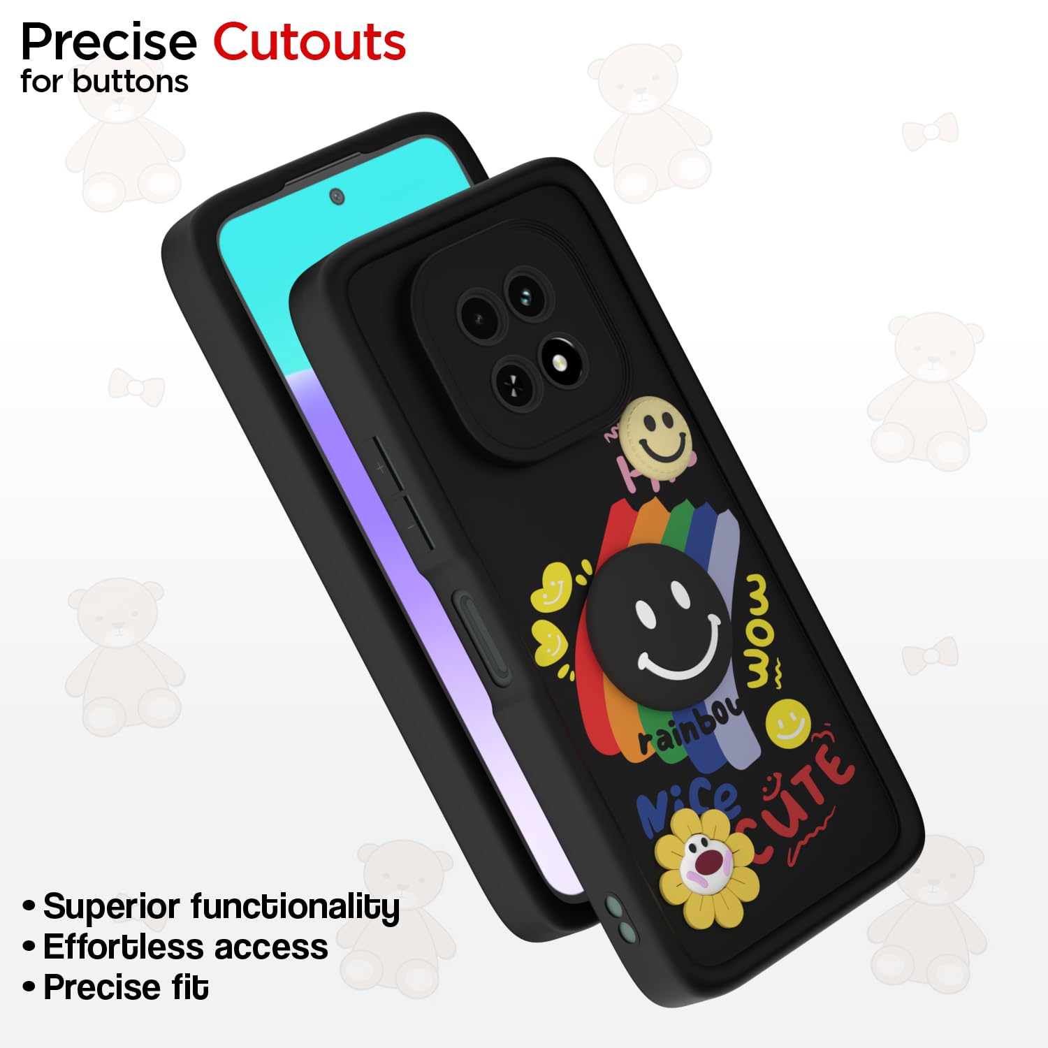 Realme C63 5G mobile back cover in black by Pikkme – photo 6