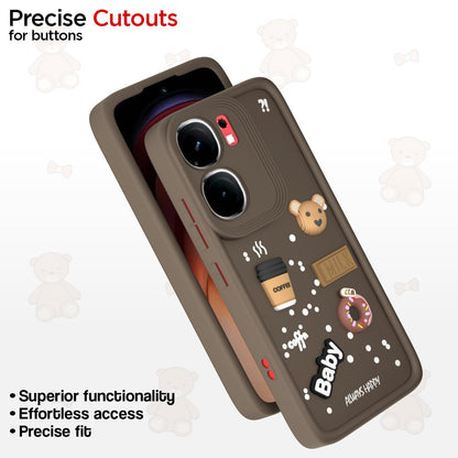 Pikkme brown Silicone mobile back cover for iQOO Neo 9 Pro 5G/3D – photo 6