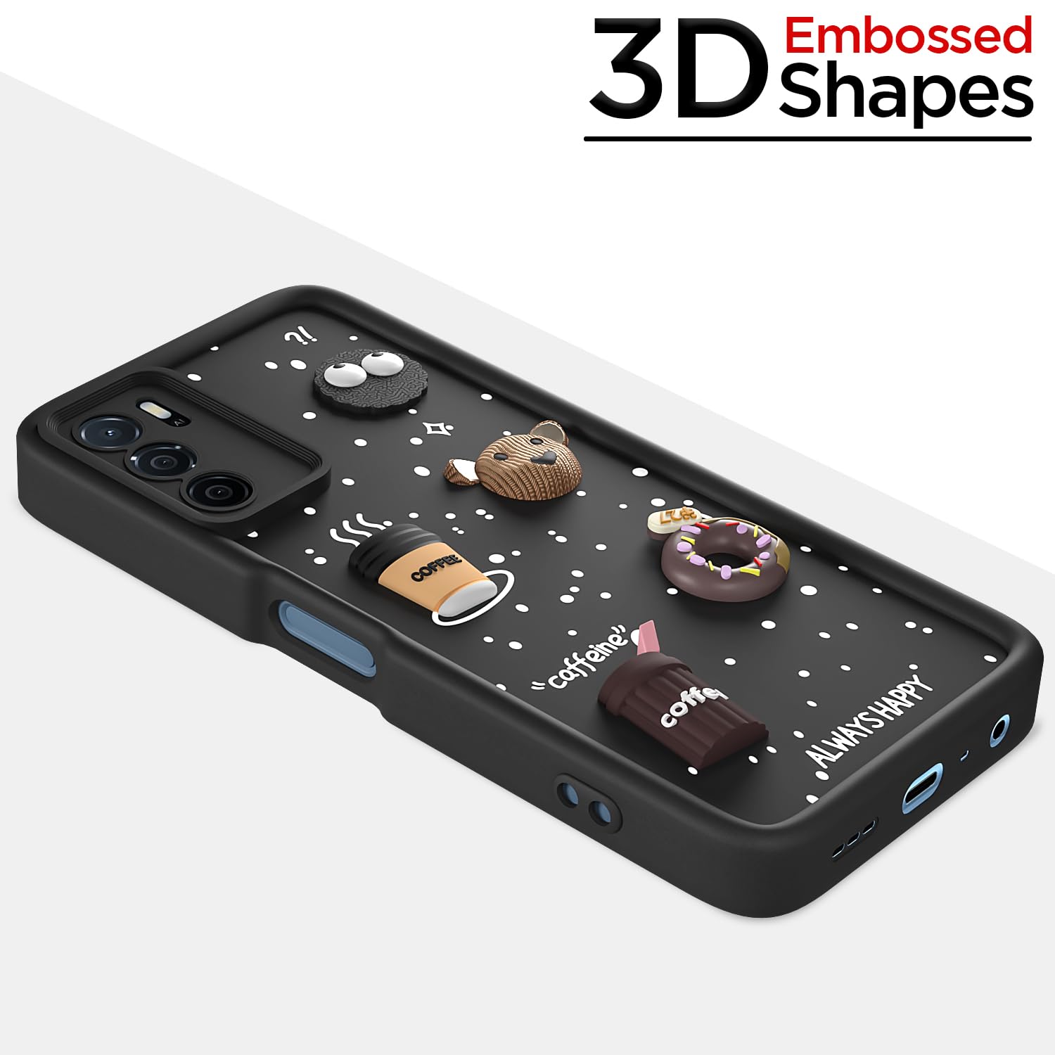 Pikkme black Silicone back cover for Oppo A16/3D – photo 3