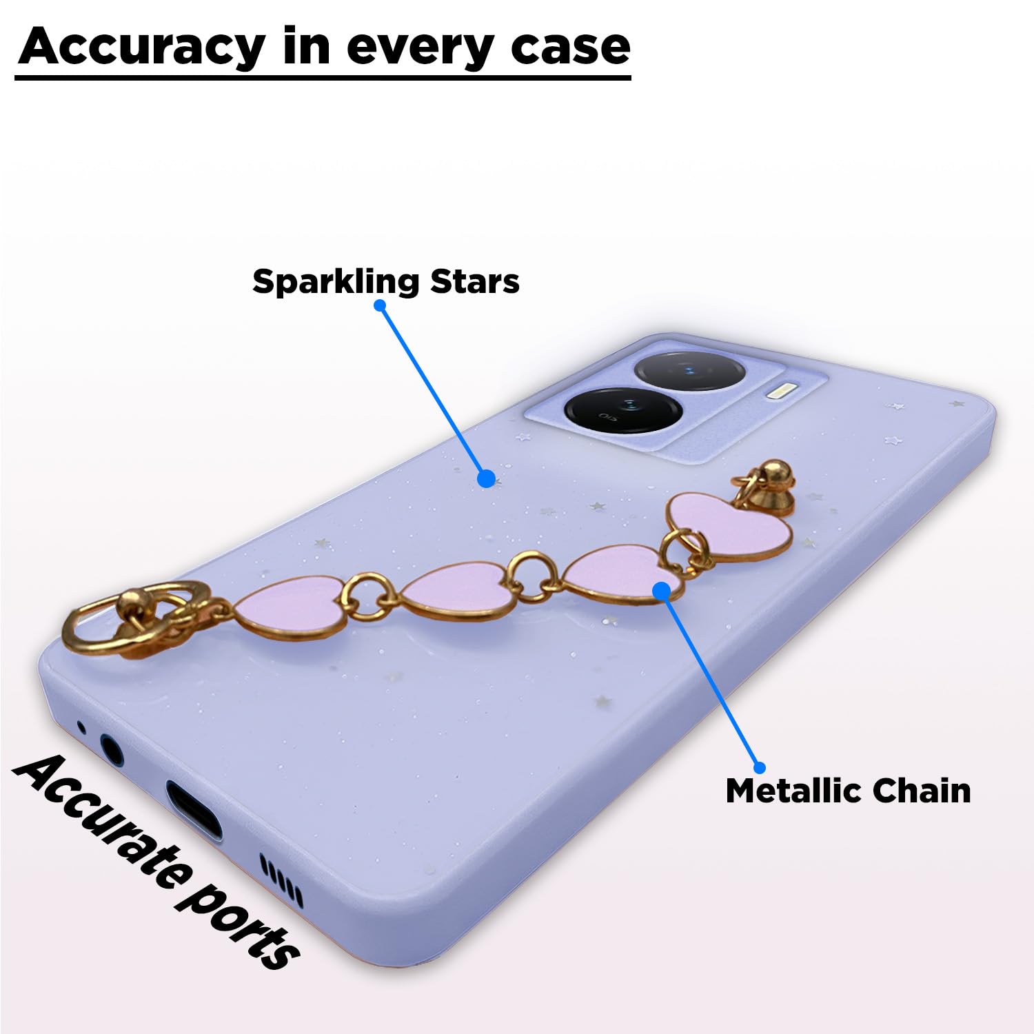 Purple Chain back cover for iQOO Z7/Z7s 5G – Pikkme – photo 3