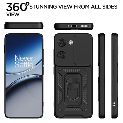 Pikkme OnePlus Nord CE 5 5G D10 Tough Armor Back Cover (Black)