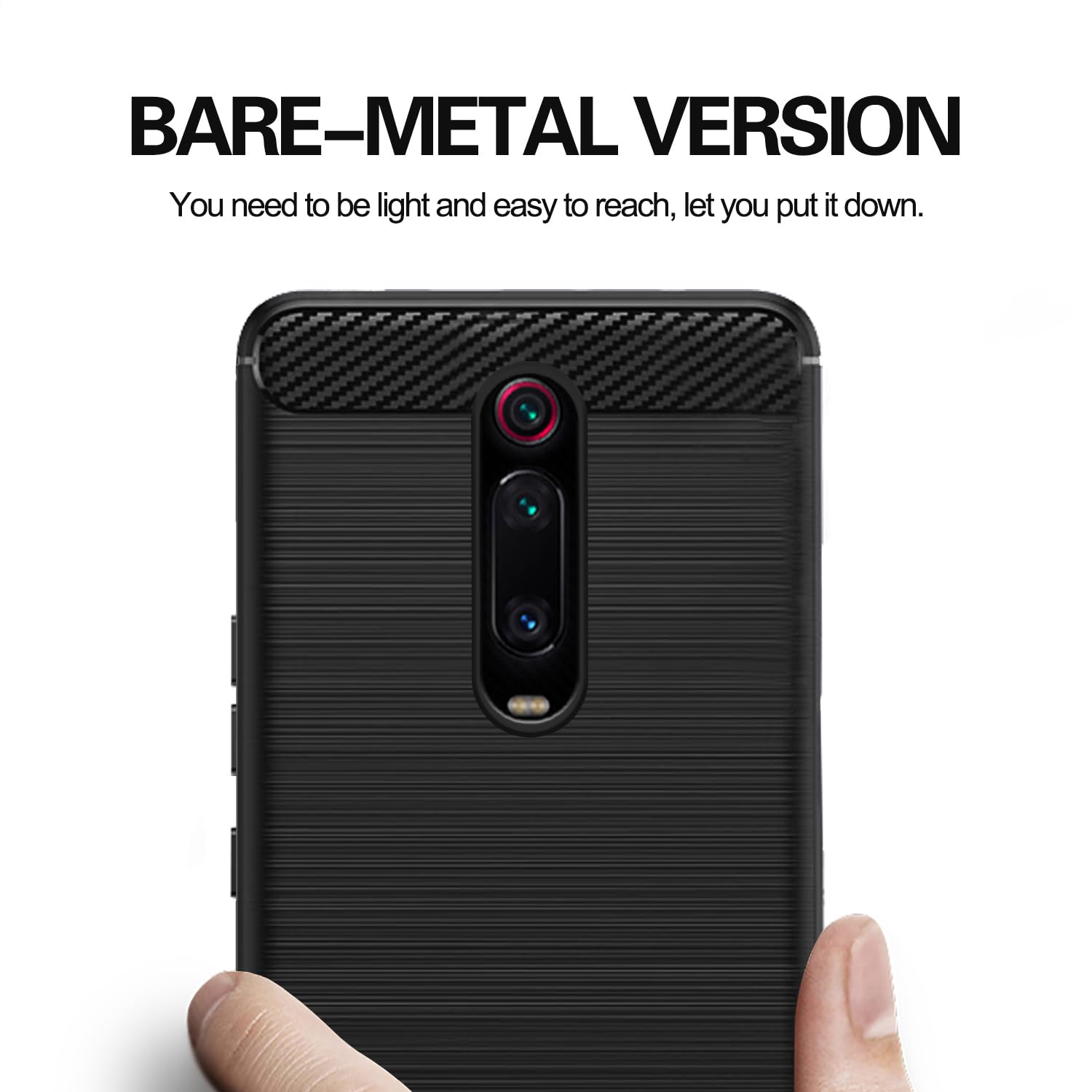 Redmi K20/K20 Pro Hybrid phone cover in black by Pikkme – photo 7