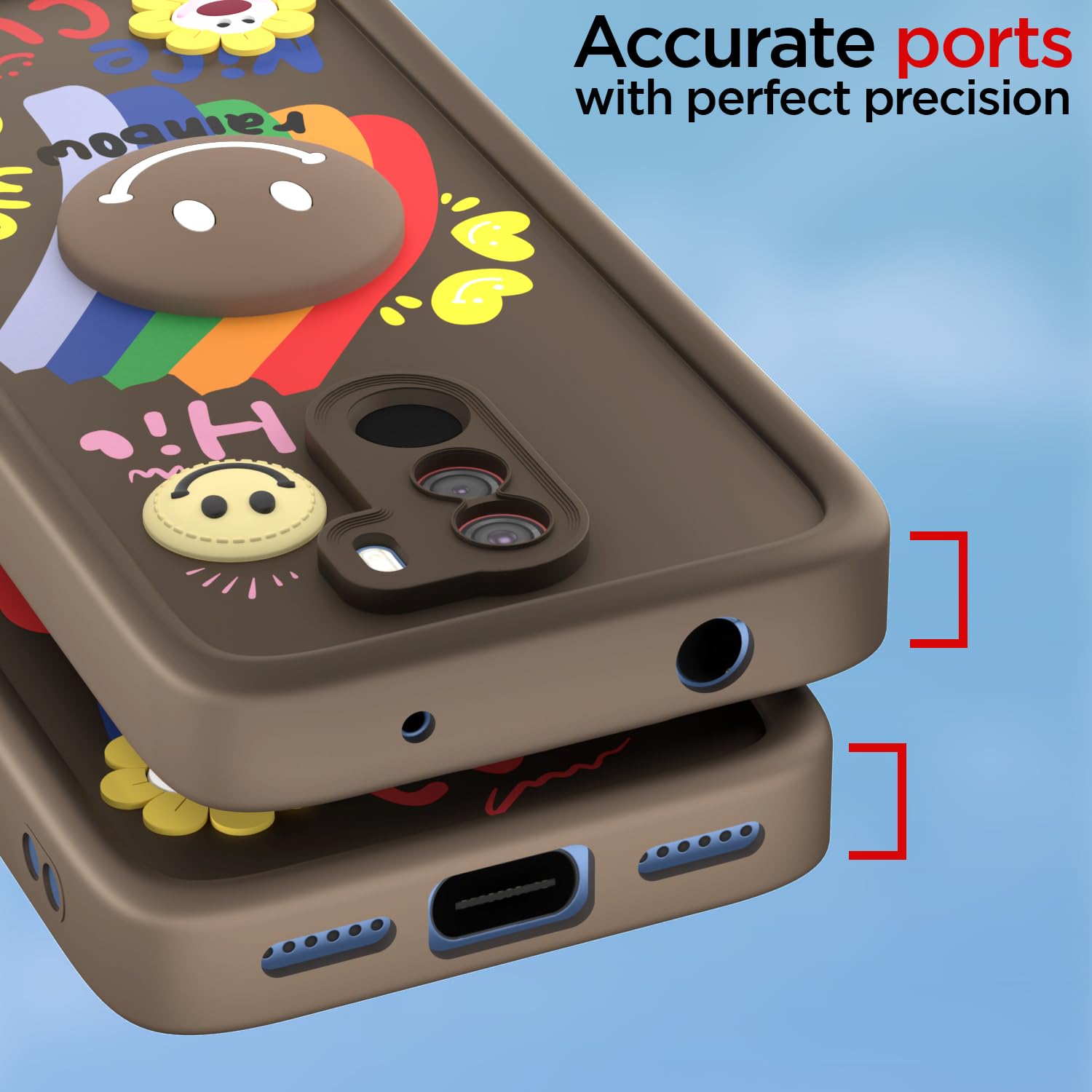 Pikkme Poco F1 Soft Silicone brown back cover – photo 4