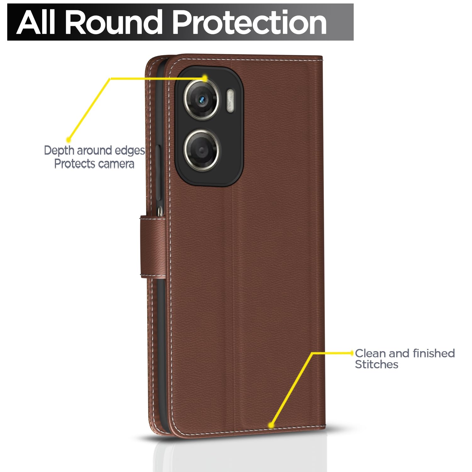 Tan Wallet wallet flip cover for Moto G06 Power – Pikkme – photo 4