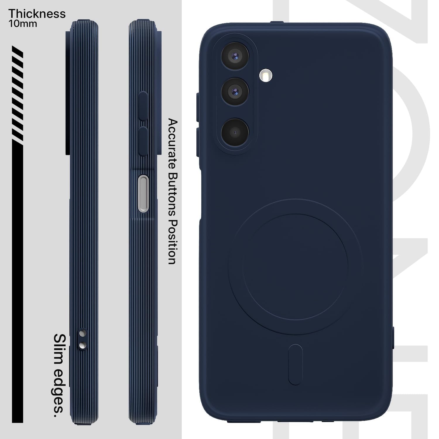 Blue MagSafe mobile cover for Samsung M17/A17/F17 5G – Pikkme – photo 3
