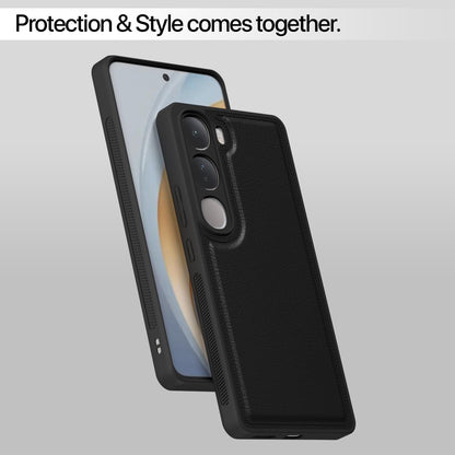 Black Leather mobile back cover for Vivo Y300/V40 Lite 5G – Pikkme – photo 7