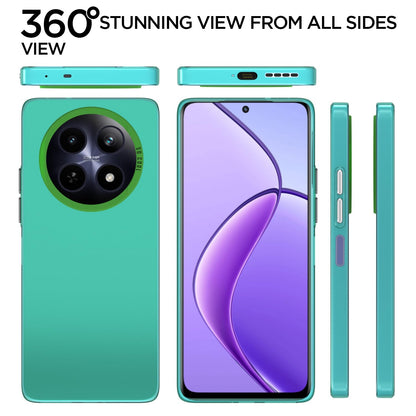 Pikkme Realme 12 5G So Cool Matte Finish Back Cover (Green)