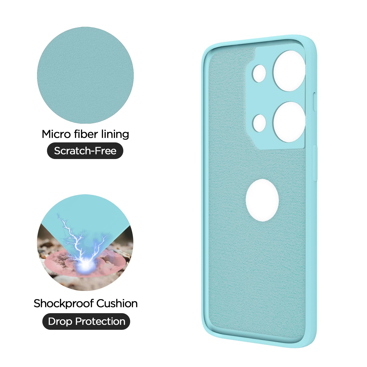 Pikkme ice blue back cover for OnePlus Nord 3 5G – photo 4