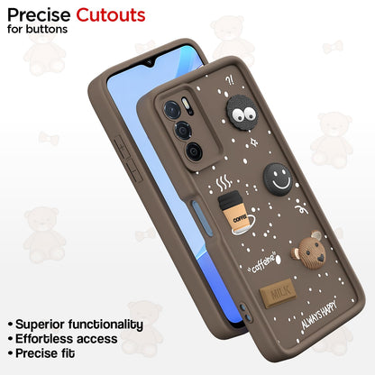 Pikkme Oppo A16/3D Silicone brown back cover – photo 6