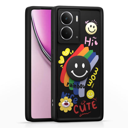 Pikkme black Soft Silicone mobile cover for Realme P3 5G