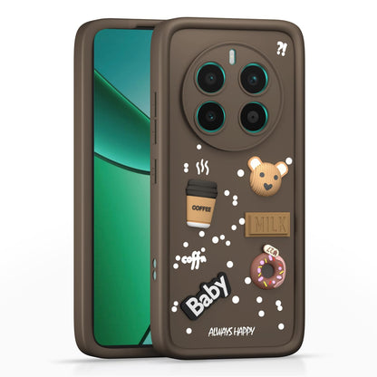 Pikkme brown mobile back cover for Realme 12 Plus/P1/Narzo 70/70 Pro 5G