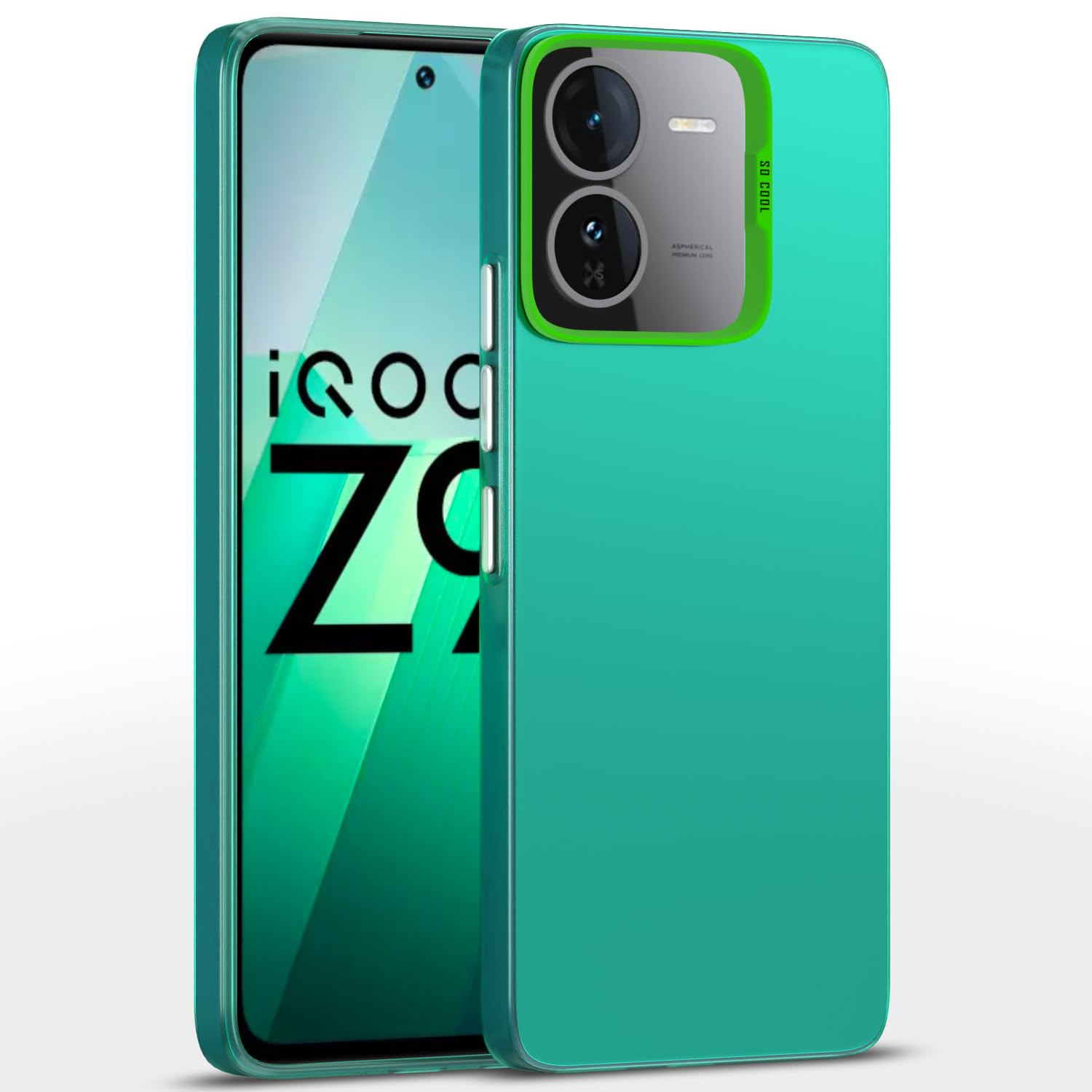 Pikkme iQOO Z9 5G So Cool Matte Finish Back Cover (Green)