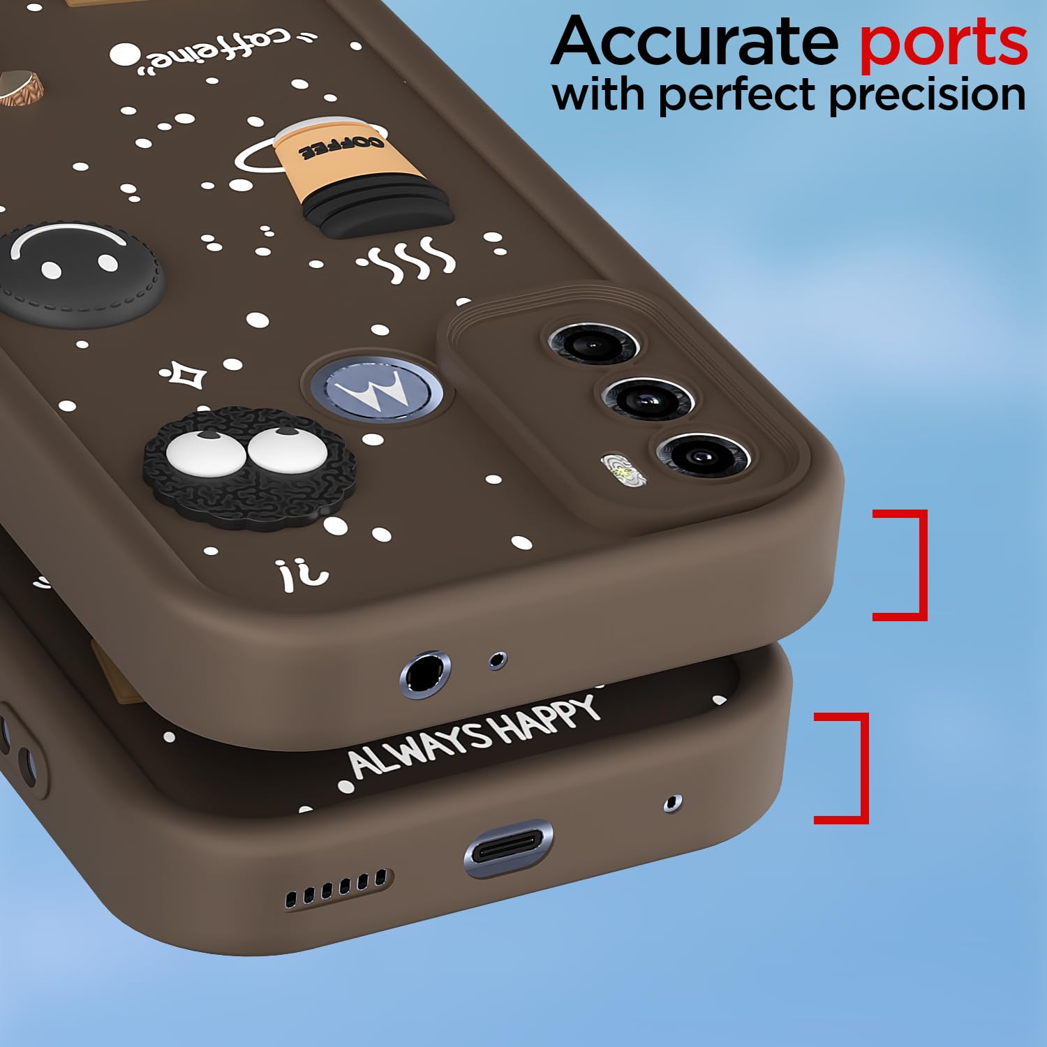 Pikkme brown Silicone mobile cover for Moto G60/G40 Fusion/3D – photo 4