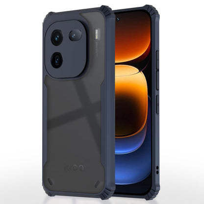 Pikkme blue Clear mobile cover for iQOO 12 5G