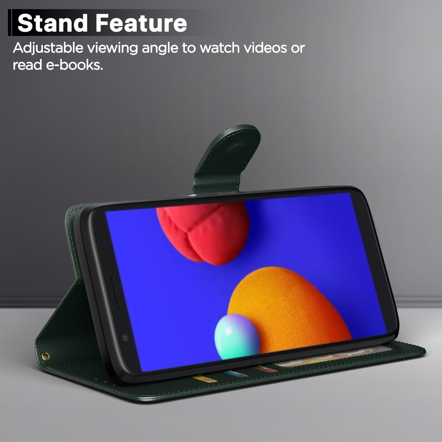 Pikkme green Wallet flip cover for Samsung M01 Core – photo 3
