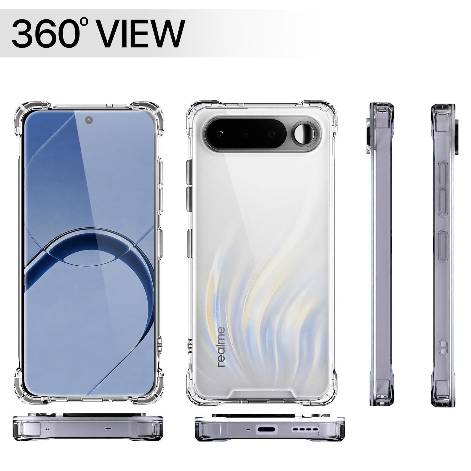 Pikkme transparent PC-TPU phone cover for Realme 16 5G – photo 7