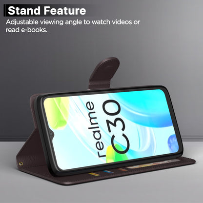 Pikkme coffee Wallet flip case for Realme C30/Narzo 50i Prime – photo 3