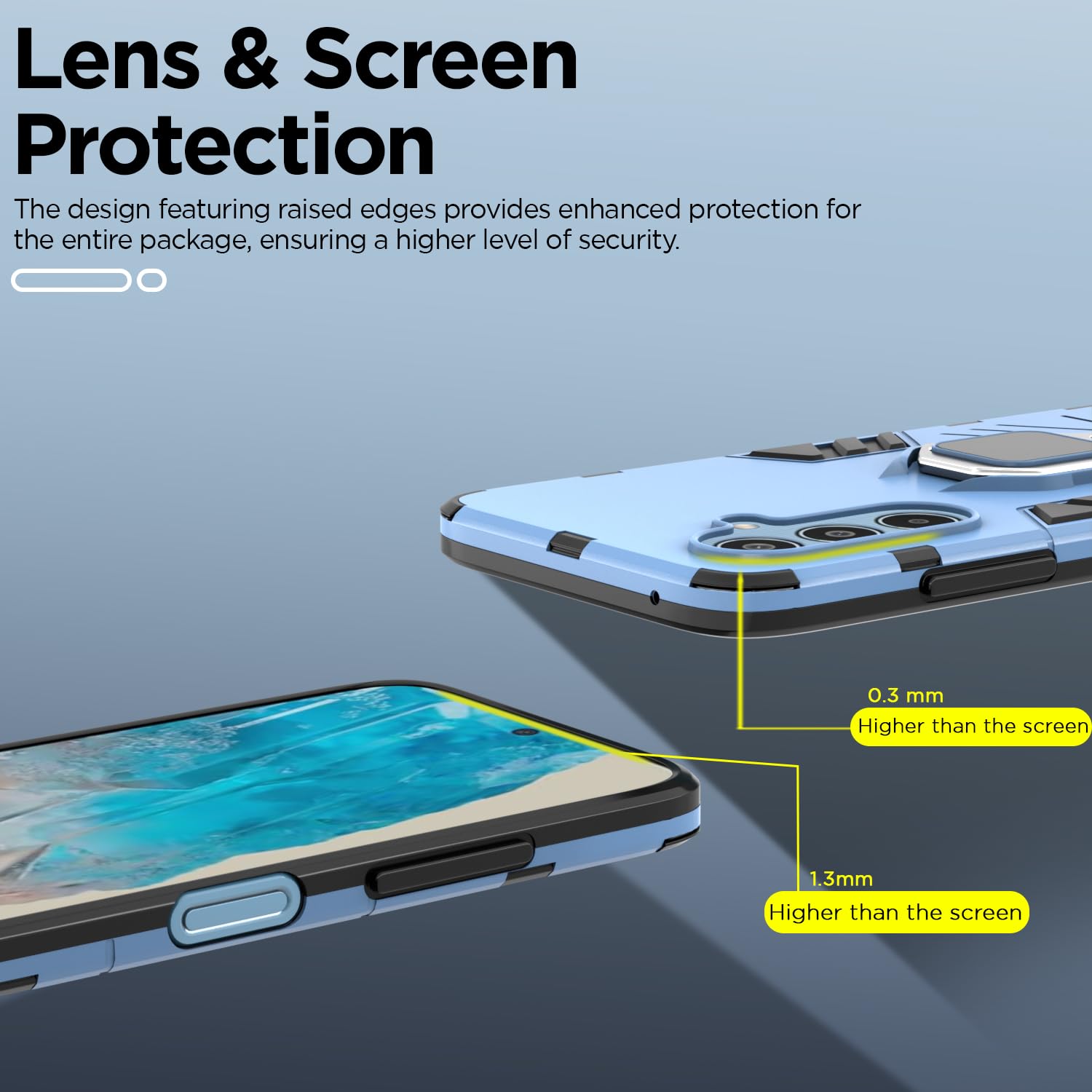 Pikkme blue mobile back cover for Samsung M35 5G – photo 5