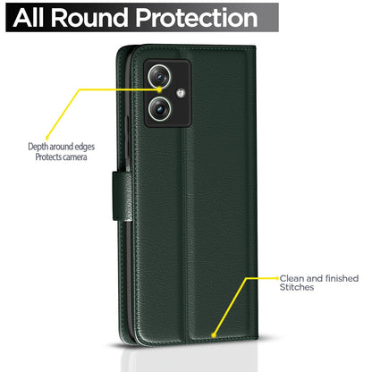 Moto G54/G64 5G Wallet flip case in green by Pikkme – photo 4