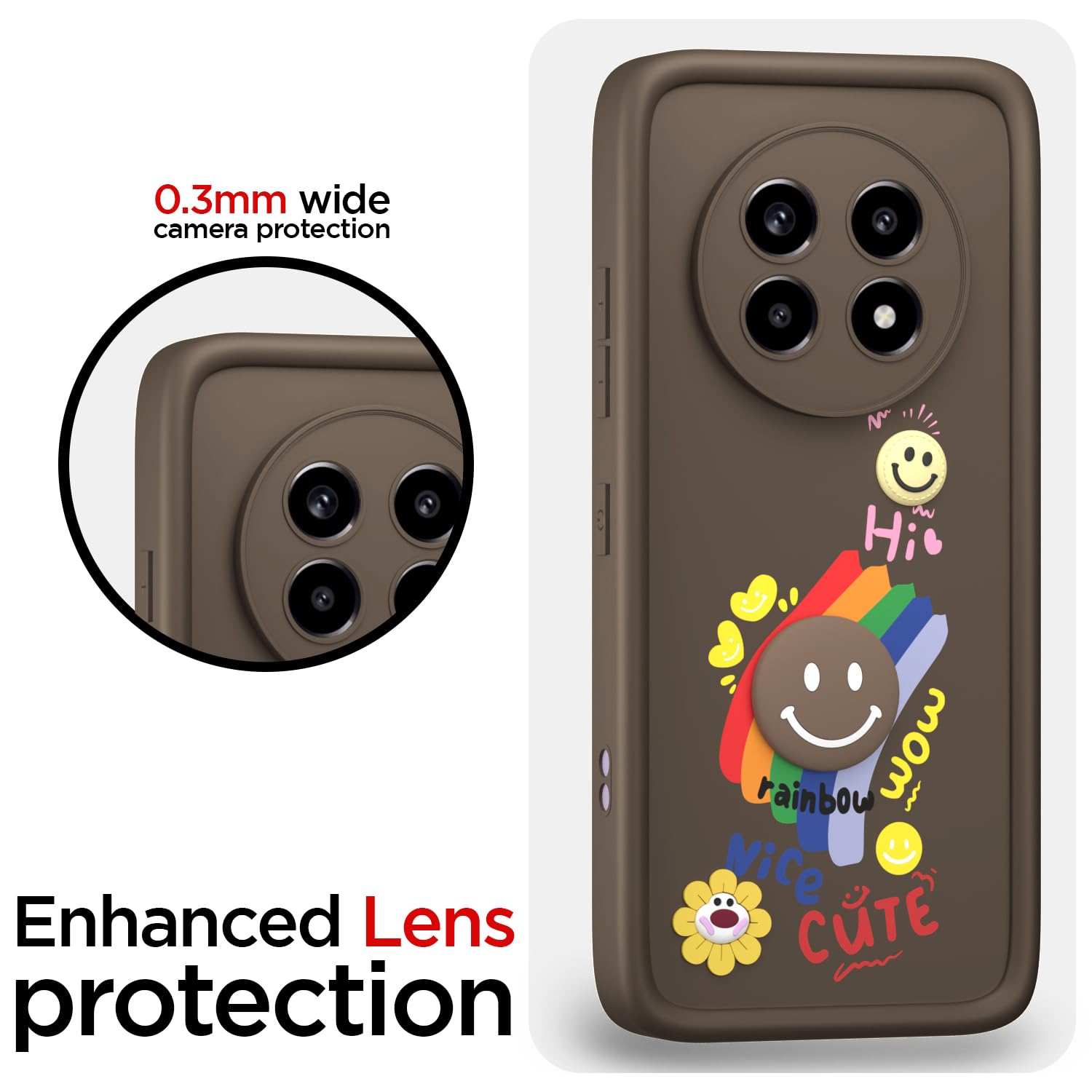 Brown Soft Silicone mobile cover for Realme 13 Pro/13 Pro Plus 5G – Pikkme – photo 5