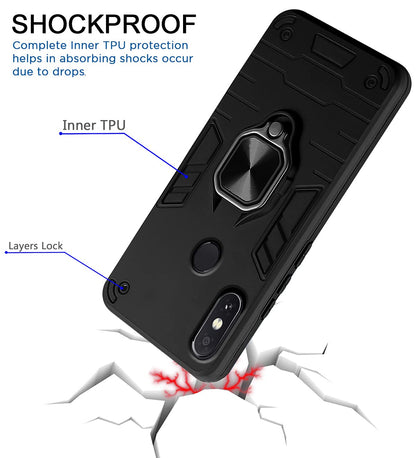 Black D5 Tough Armor phone cover for Mi A2 – Pikkme – photo 4