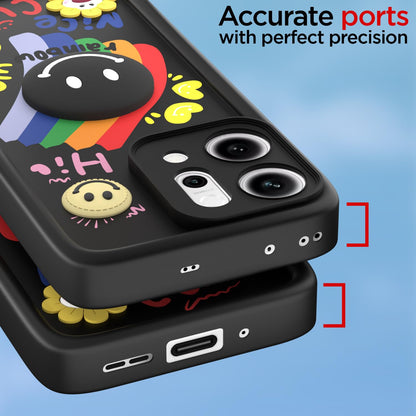Pikkme Oppo Reno 14 Pro 5G black mobile back cover – photo 4