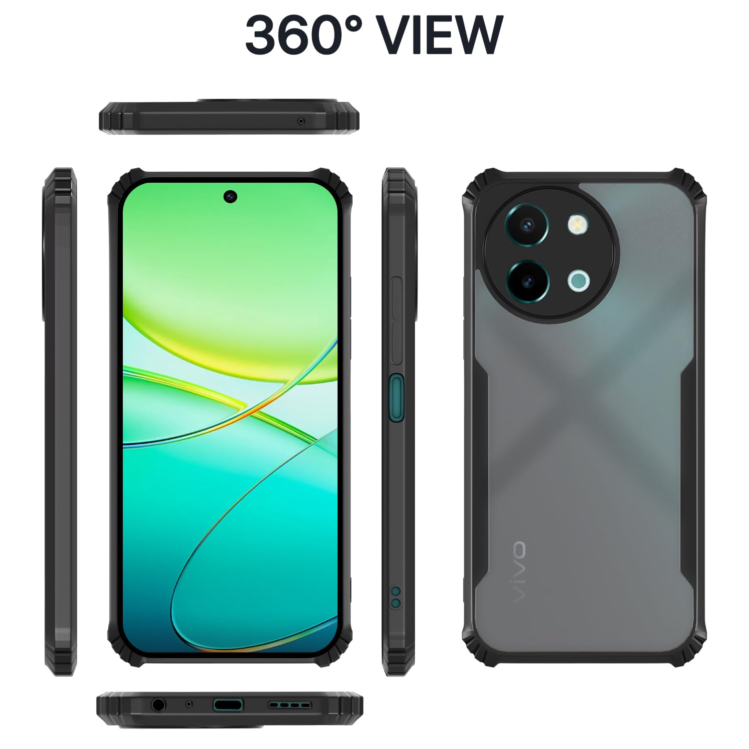 Pikkme black phone cover for Vivo Y38 5G – photo 2