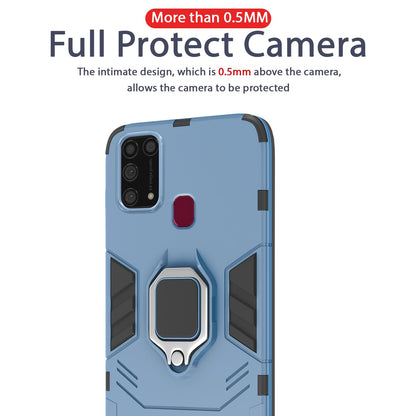 Pikkme Samsung Galaxy M31 / M31 Prime / F41 D5 Tough Armor Back Cover | Blue